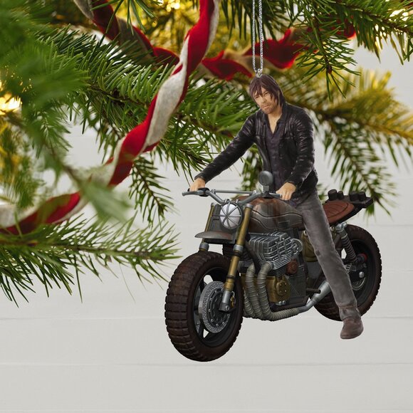 New! Walking Dead Daryl Dixon Motorcycle Hallmark Keepsake Christmas Ornament - Picture 5 of 5